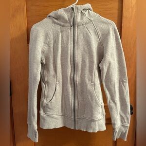 lululemon athletica Scuba Gray Zip-Up Hoodie